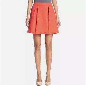 Pink Trina Turk Textured Pleated Circle Skater Skirt with Zipper 0 small spring